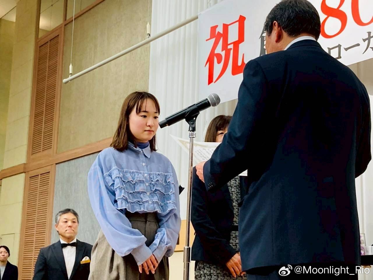 伊藤美诚参加静冈县卓球协会创立80周年纪念典礼 