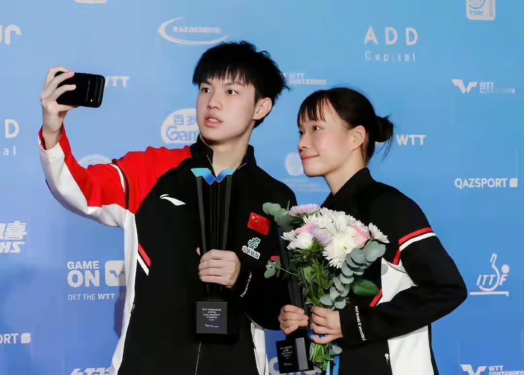 恭喜国乒拿下首冠！
刚结束的WTT太原挑战赛混双决赛，黄友政/石洵瑶太棒了！
面