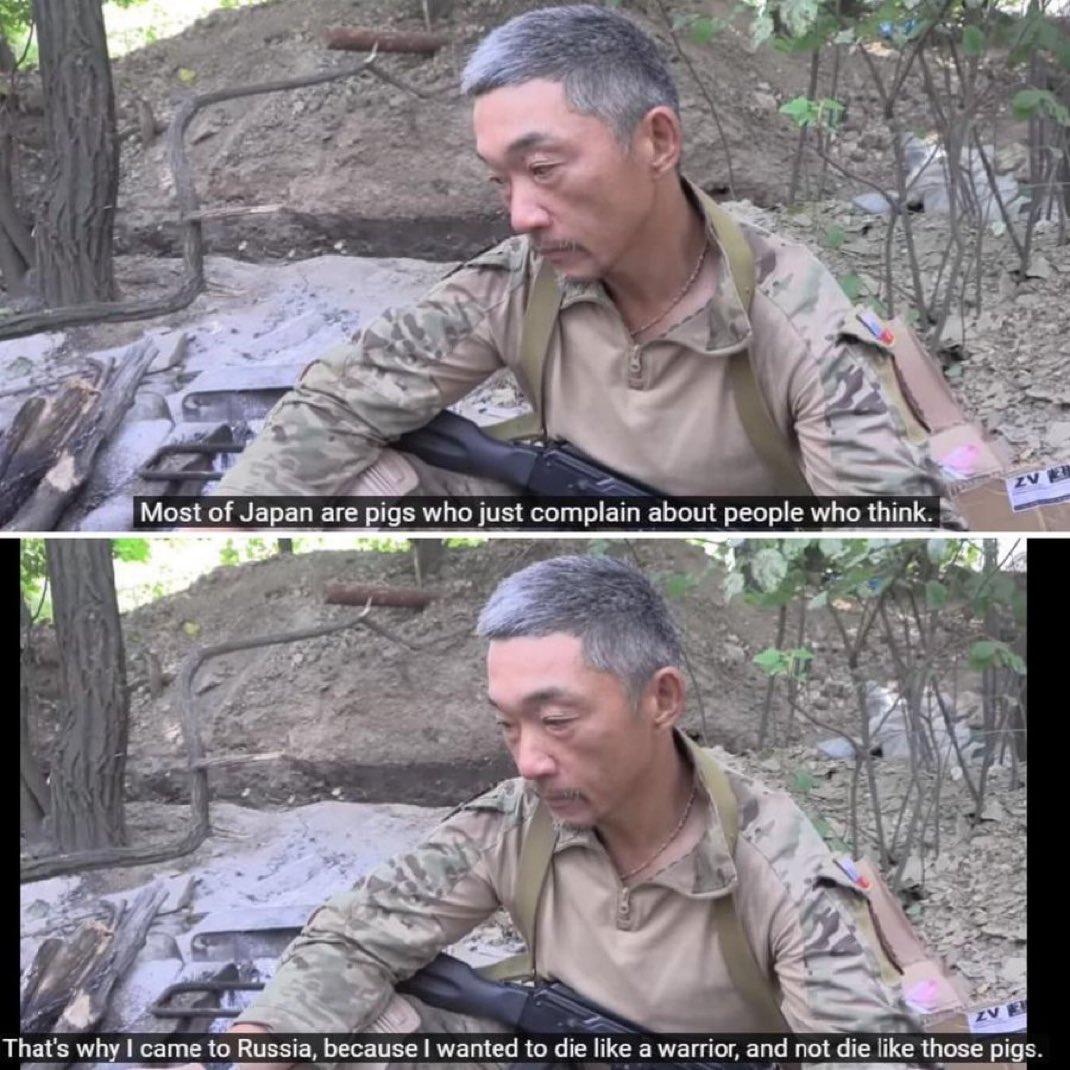 据称可能是效忠俄军的，日本雇佣兵在近日接受采访的画面，在9月3日被俄罗斯方面公开
