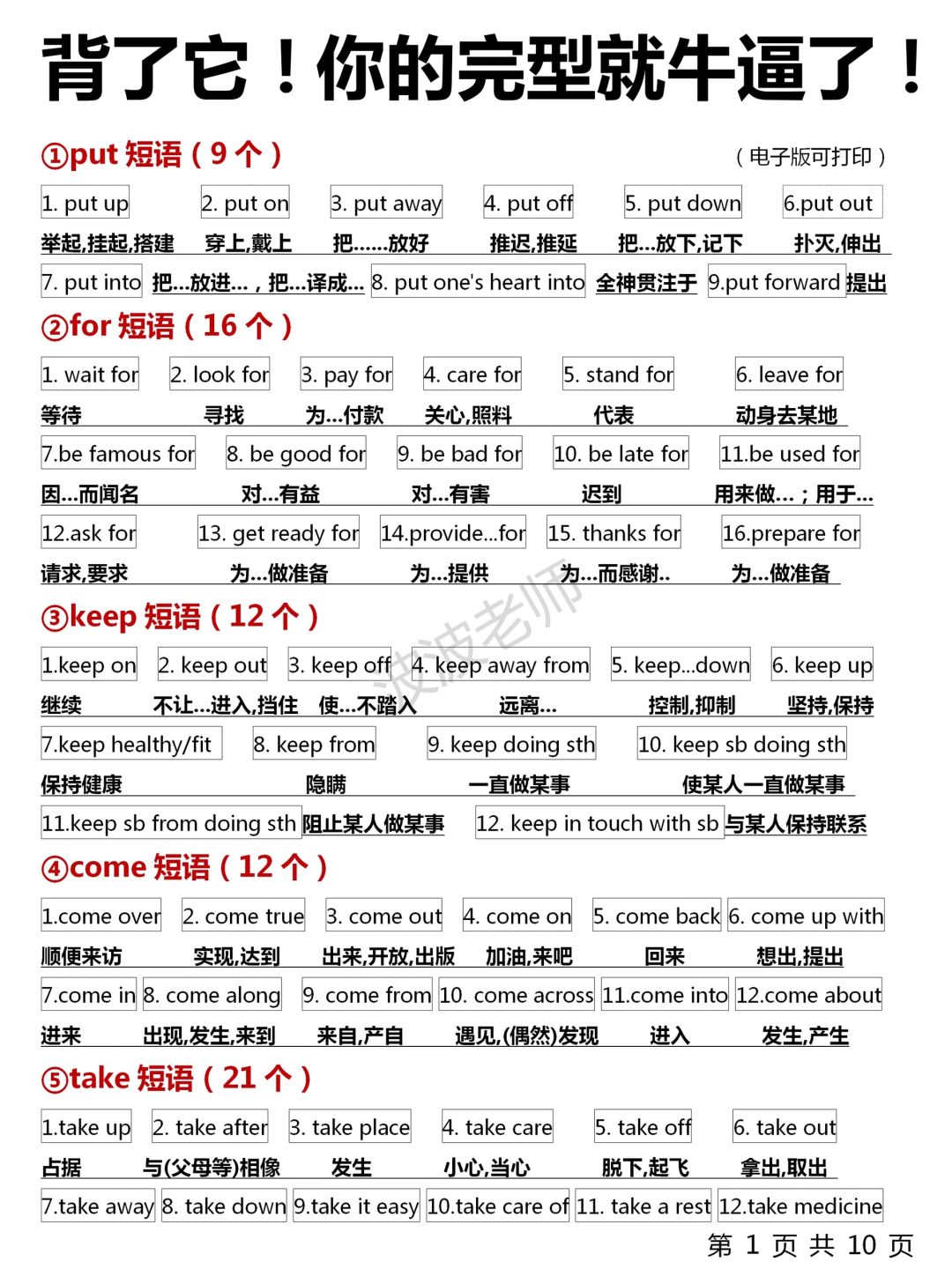 7天背完！你的完型就牛逼了！啃透轻松130+！