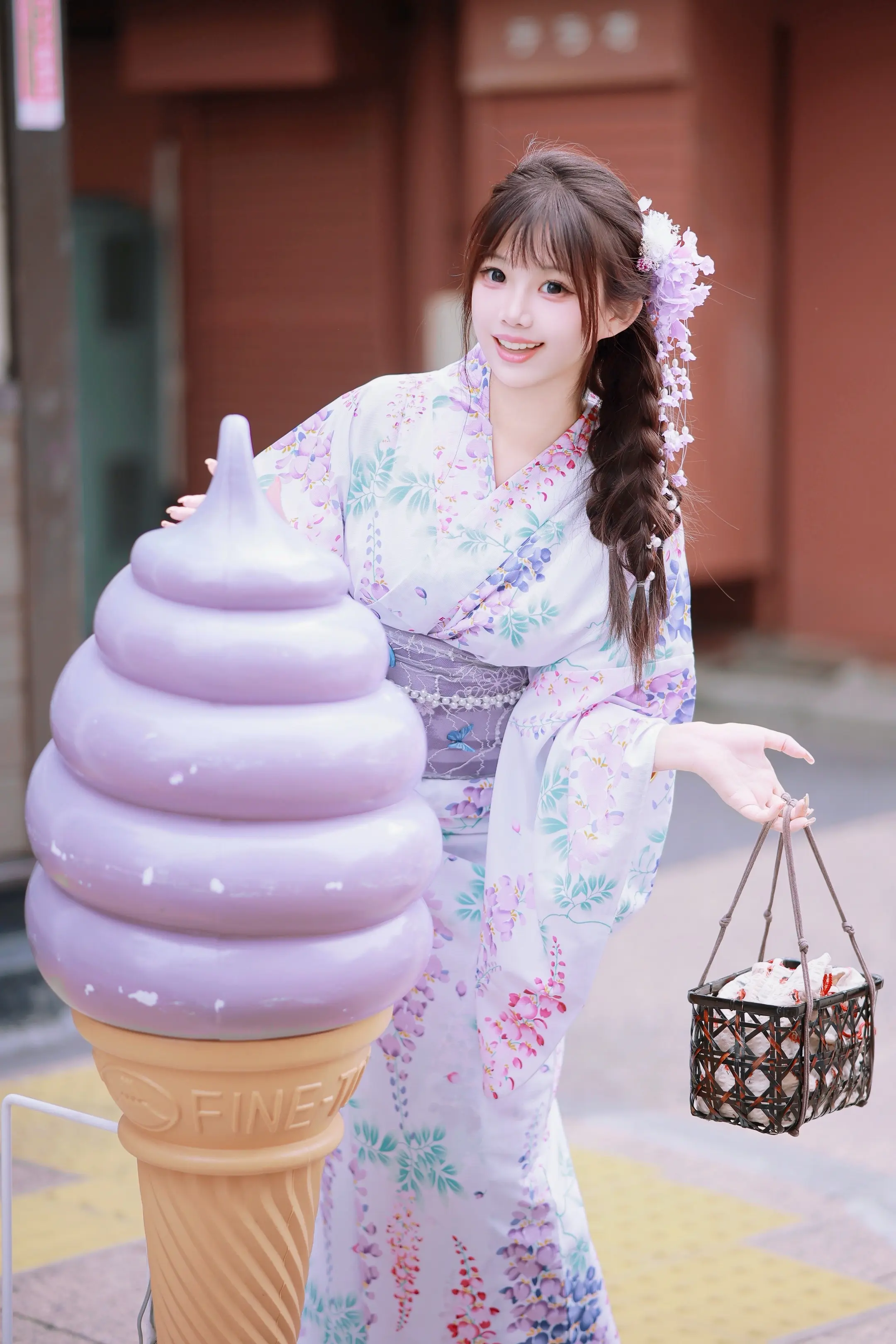 今天的心情是紫色的💜。    🎀