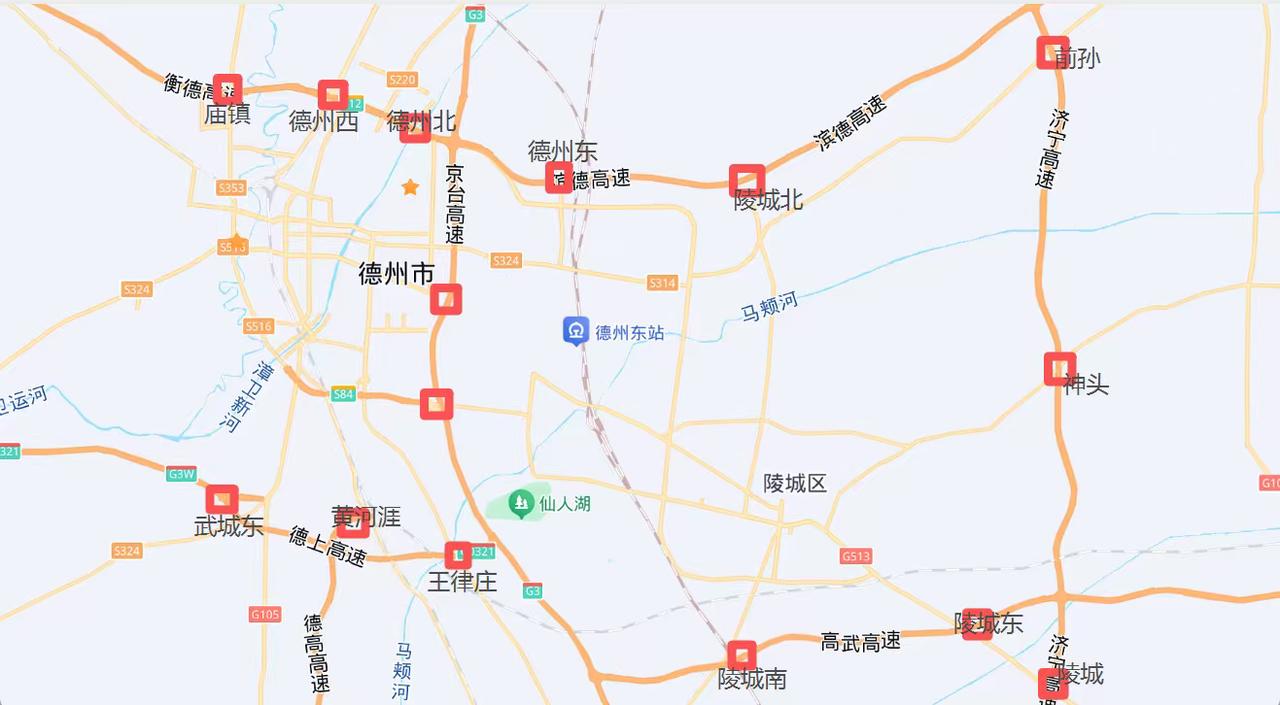 德州城区周边已经有15个高速出入口了
       随着济南至宁津高速于 202