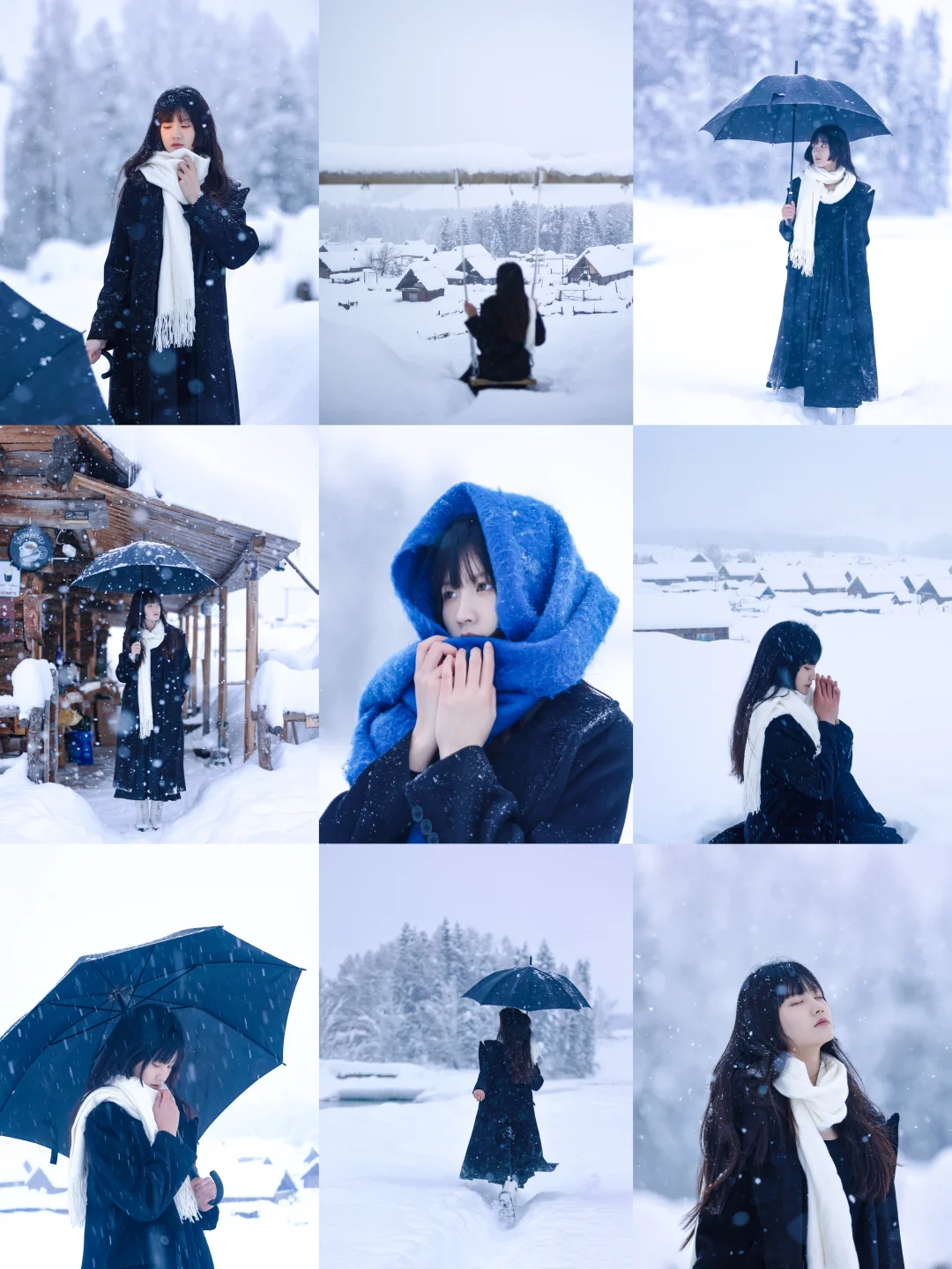 1⃣️8⃣️✖️9⃣️一百多个雪天拍照姿势存一下📸