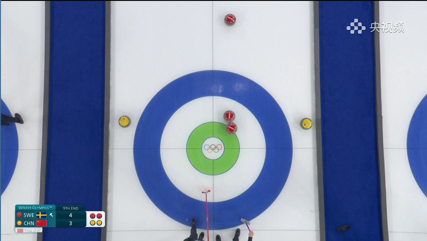 第九局打到这个场面很难了，目前瑞典两分牵，还有占位保护 