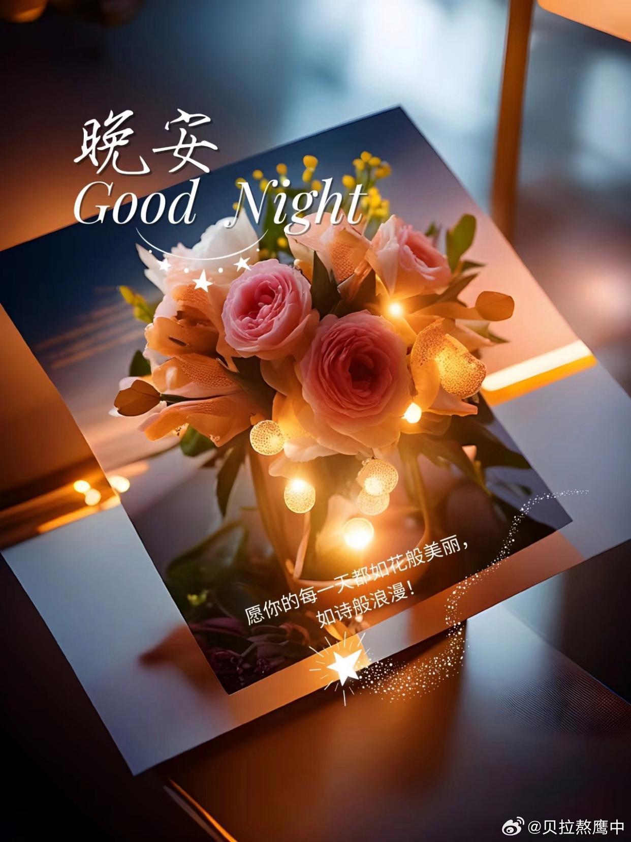 晚安 安静的夜晚，是生活赠予我们的温柔。放下白天的忙碌与纷扰，让身心彻底放松下来