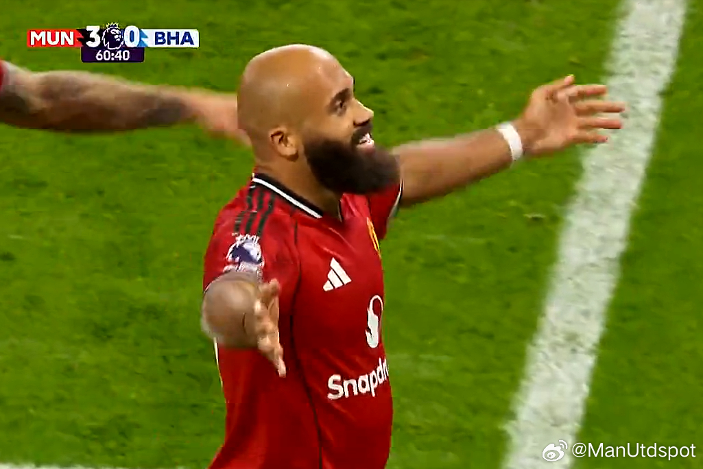 姆贝乌莫低射破门！曼联3-0布莱顿！ManUtdspot[超话]曼联vs布莱顿曼