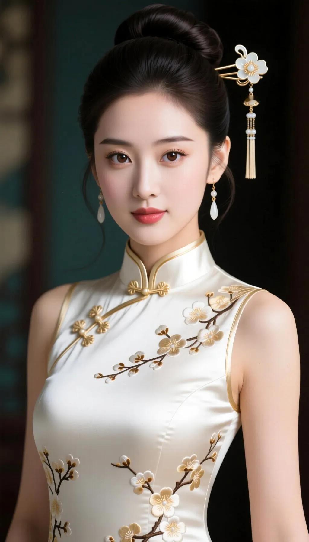 优雅旗袍，花枝招展，尽显东方韵味