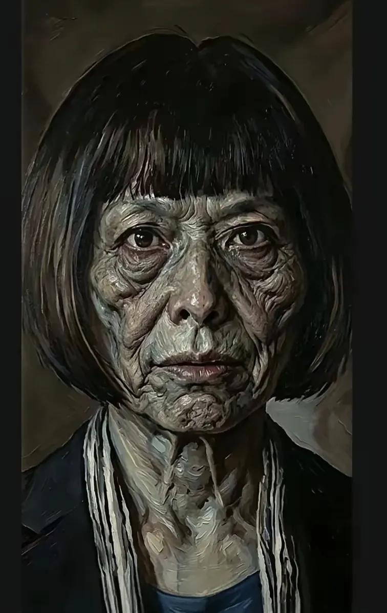 清华美院教授丁荭，画了一堆争议作品——把保洁大姐画得五官错位、眼神空洞，把航天英