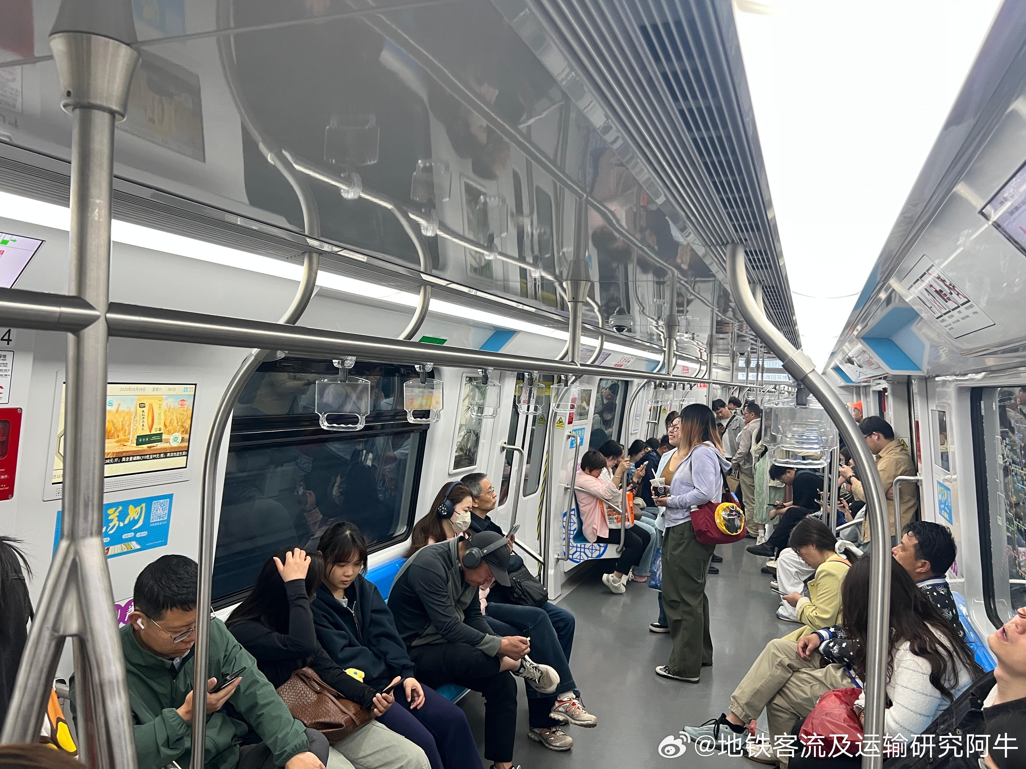 苏州地铁 网友：2026年5月9日（周六上班）8:20，苏州地铁6号线平河路站桑