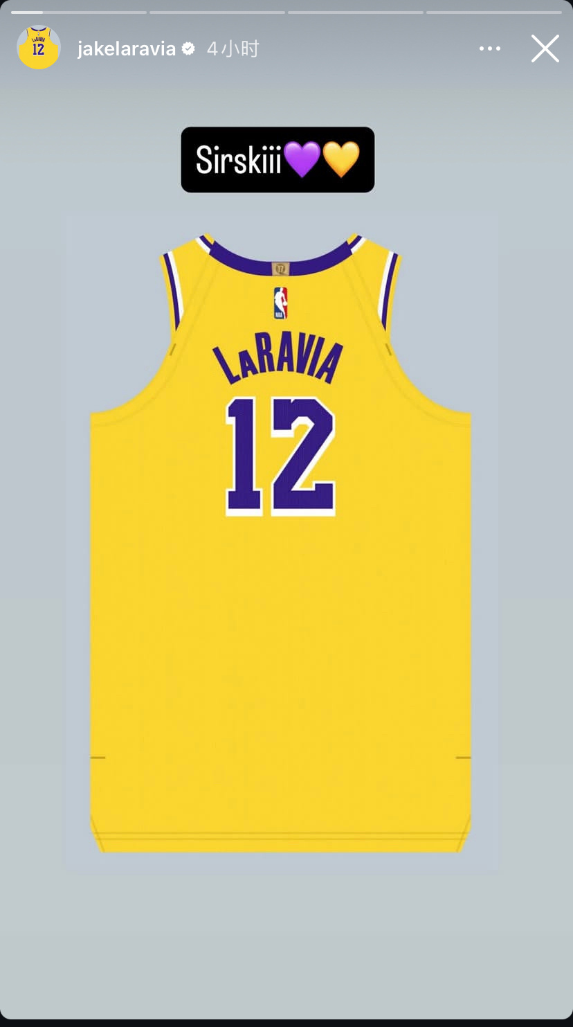 拉拉维亚更新：“Let’s work LAKESHOW💜💛”杰克·拉拉维亚 