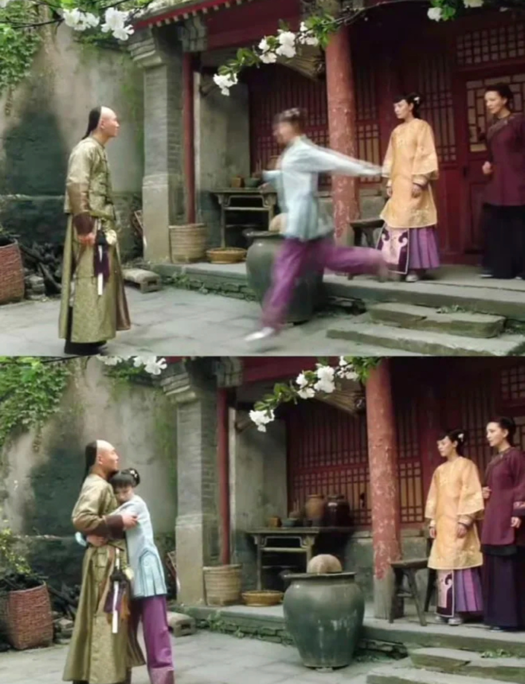 浣碧这一飞扑  把果郡王的脖子前倾治好了 ​​​