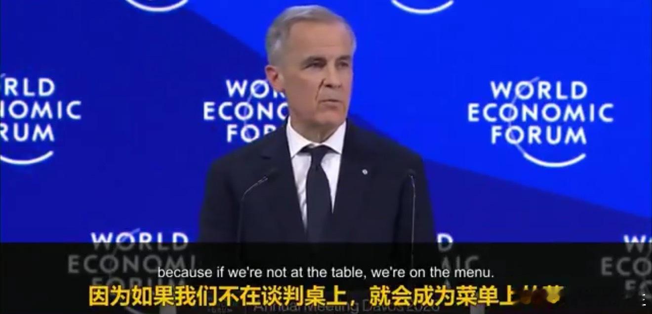 达沃斯~瑞士~世界经济论坛 昨天完整的看完了中国和加拿大在「达沃斯论坛」的发言，