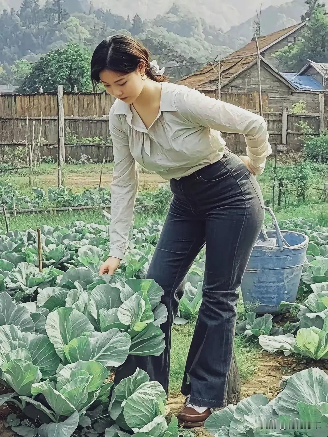 老公出门，就我一人。耕田种菜，稳住心神…