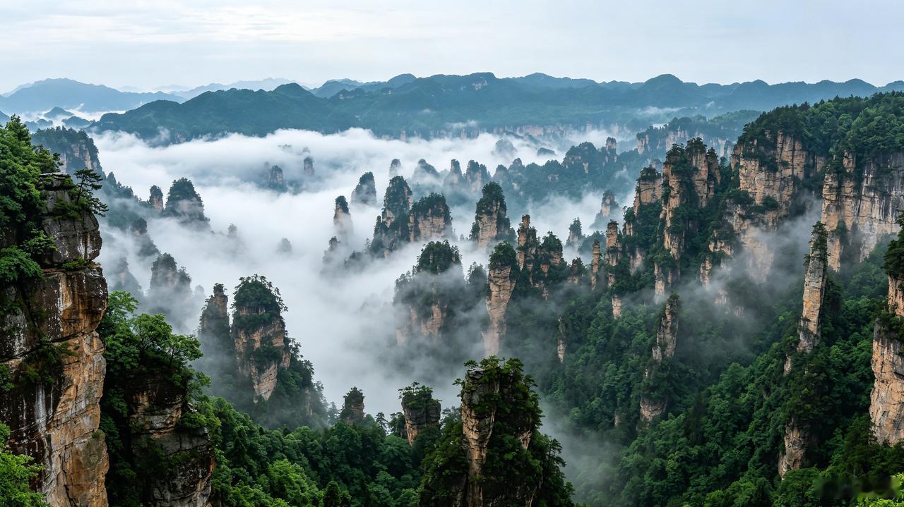 你以为张家界只是个景区？大错特错
 
它是湖南正经的地级市，每年上千万游客挤破头