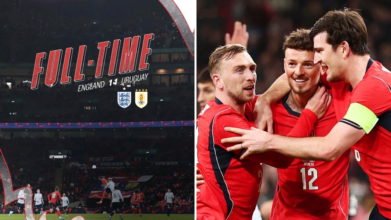 友谊赛：英格兰主场1-1战平乌拉圭。
本·怀特破门+送点，巴尔韦德补时点射绝平。