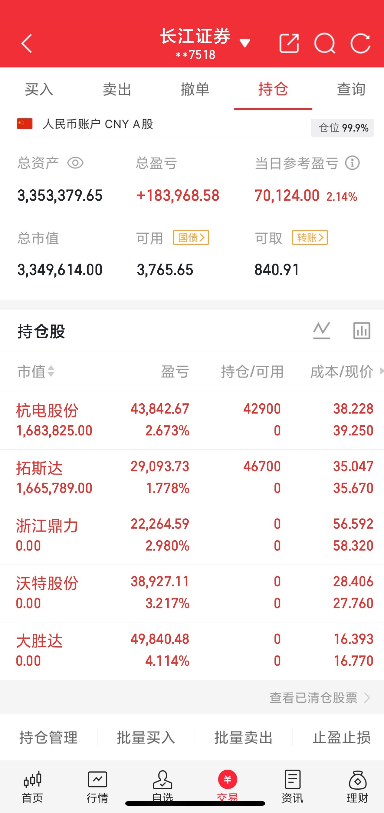 大魔王今日实盘记录来了！ ​​​