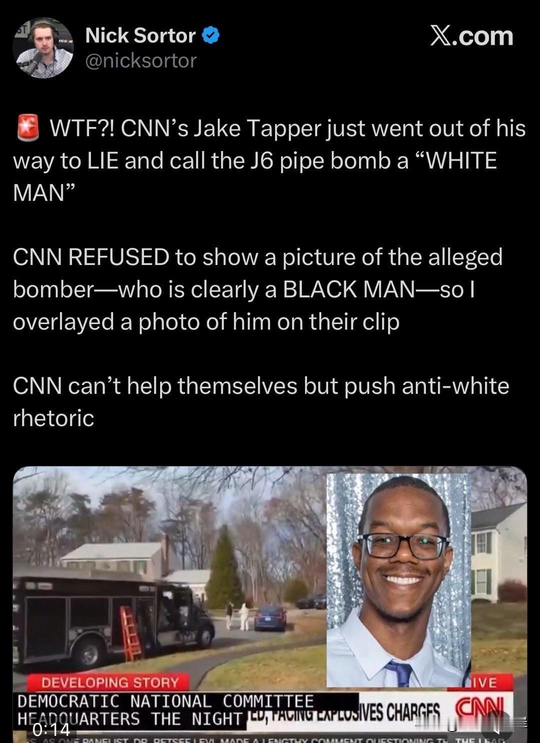 “什么鬼？！CNN 的 Jake Tapper 居然故意撒谎，把 1 月 6 日