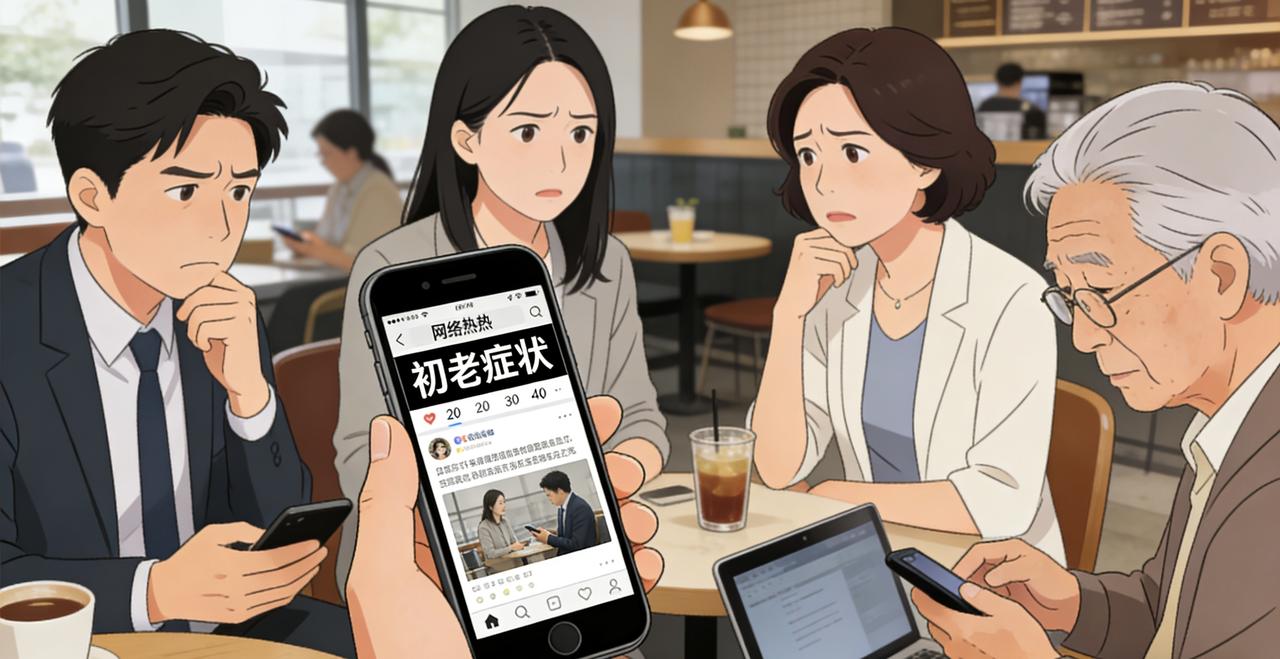 初老的22个信号，中了5条就该注意了

最近网络上热议“初老症状”，很多人对照后