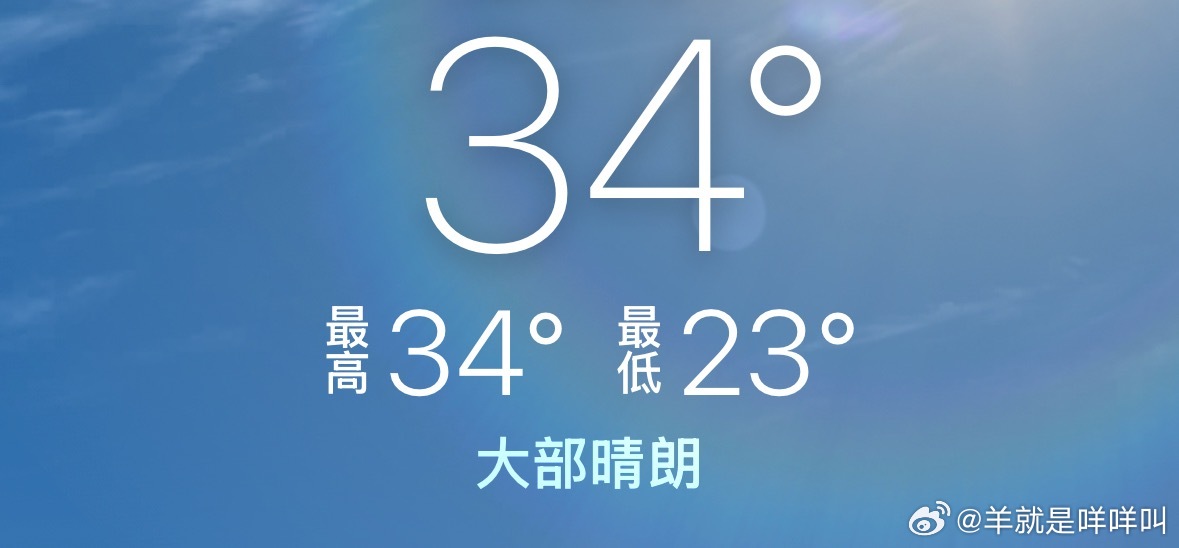 你哪儿气温多少度？ ​​​