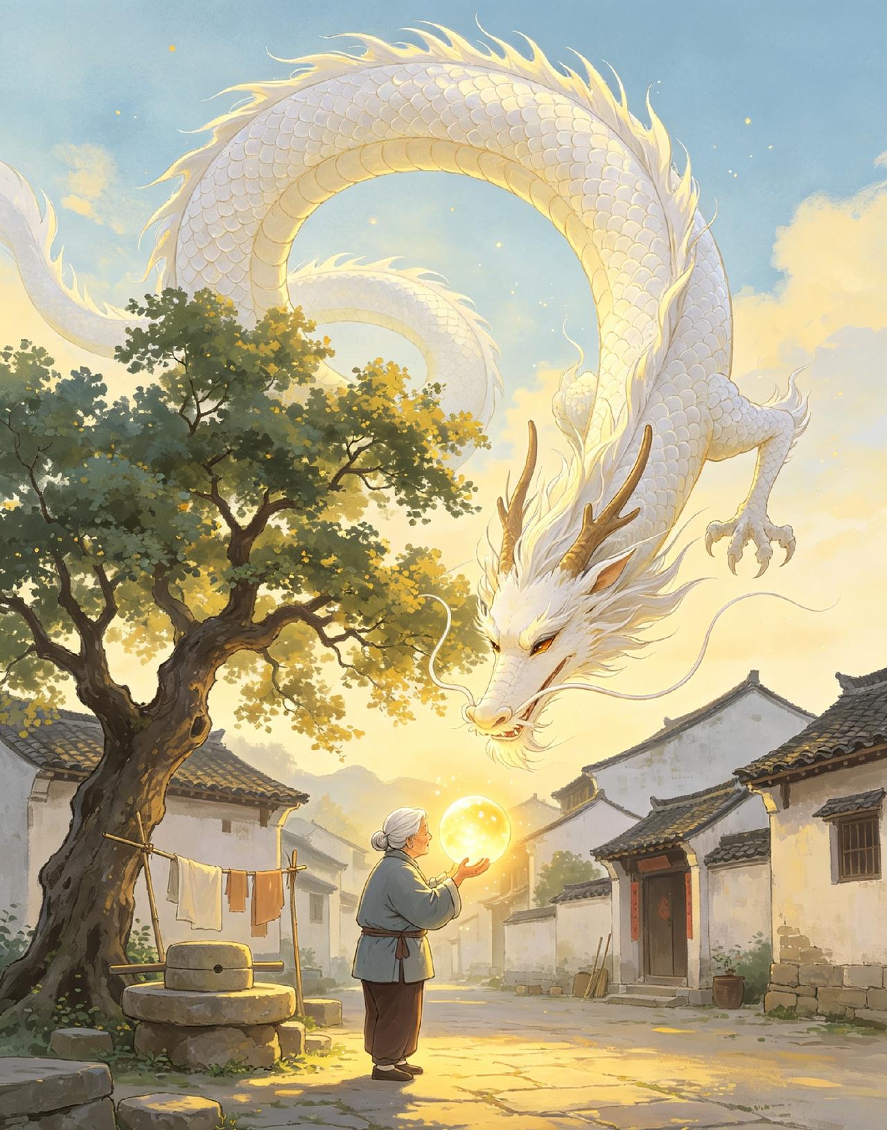 坐标【漳州市龙文区]

儿媳心生恶念加害婆婆，危难之际白龙现身搭救。善因结善果，