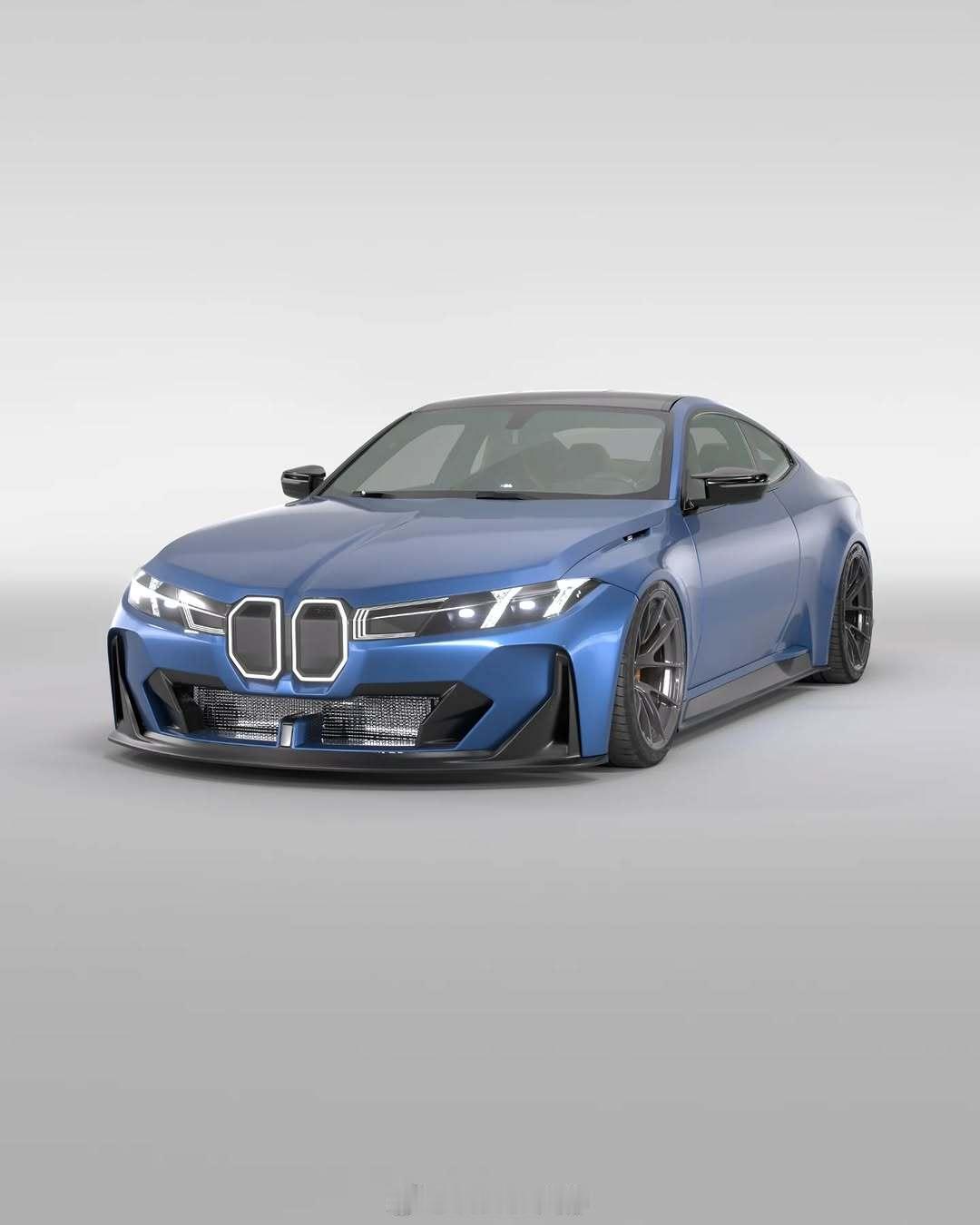 虽然是效果图，但G82 M4照Neue Klasse的设计语言改也是相当炸裂的。