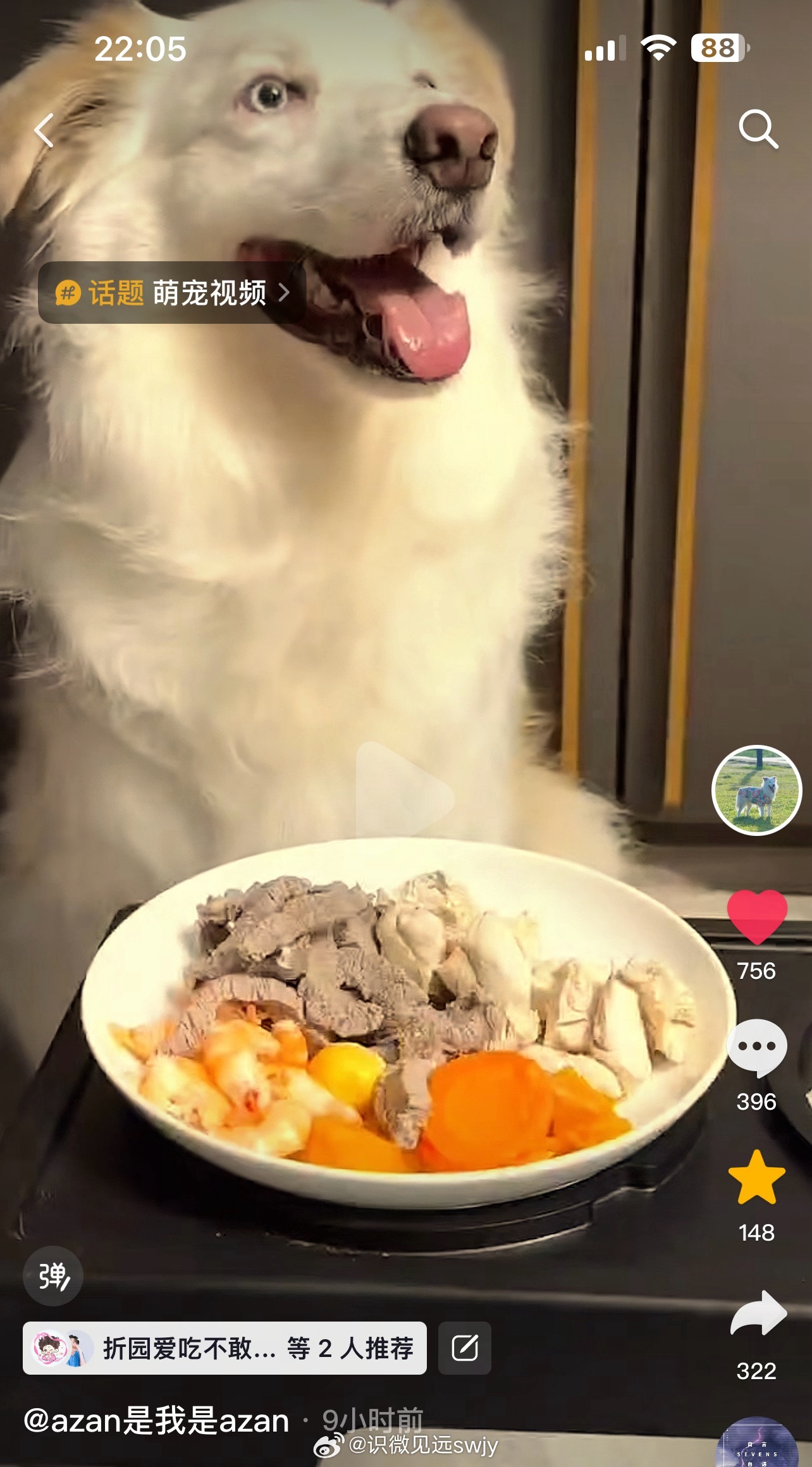 azan是我是azan第一个作品，妈妈和zan宝对话太有意思了，我和我家🐱孩子