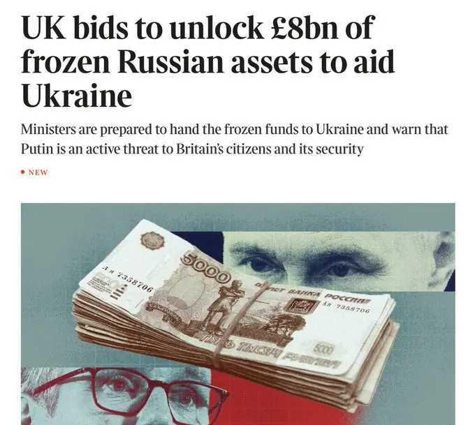 英国正在考虑做一件大事，可能会触动全球金融的神经。他们计划把境内冻结的价值80亿