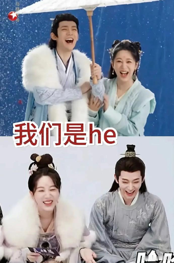 谁说邓为笑容不佳？这明明很有CP感嘛！ 