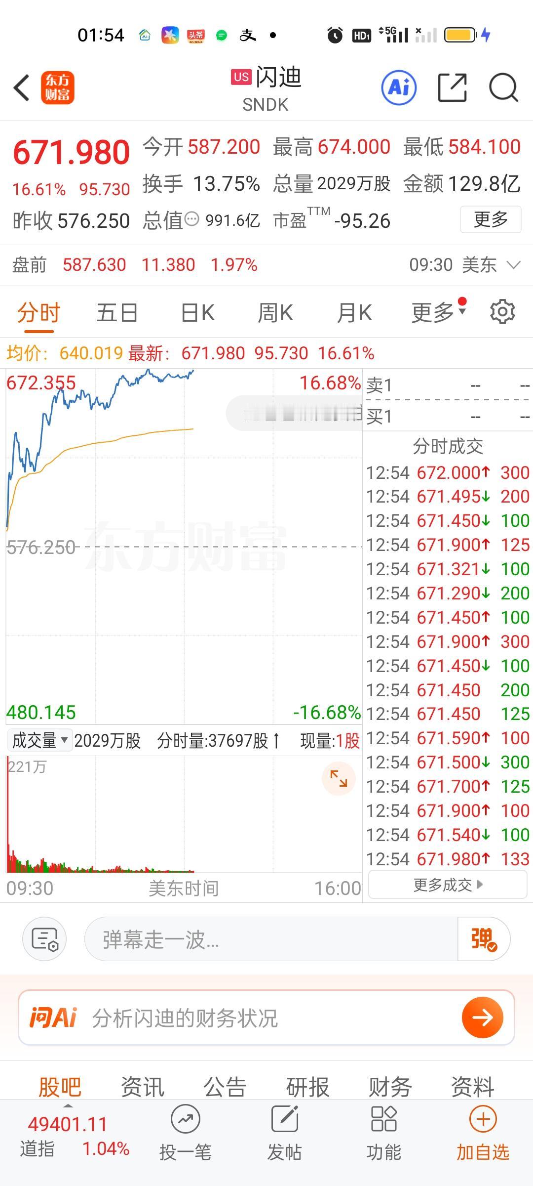 此刻美股存储芯片核心板块个股还在暴涨之中，可我们今天的存储芯片是暴跌的，不管是先