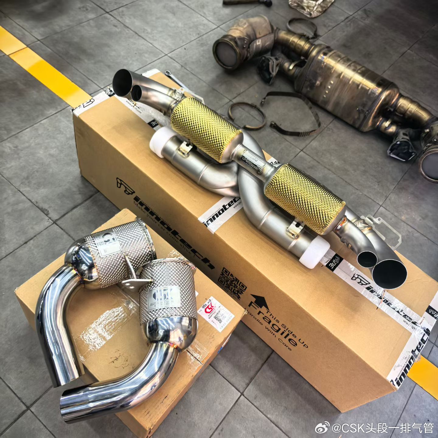 保时捷992 3.0T 升级CSK头段+ IPE F1 尾段排气 