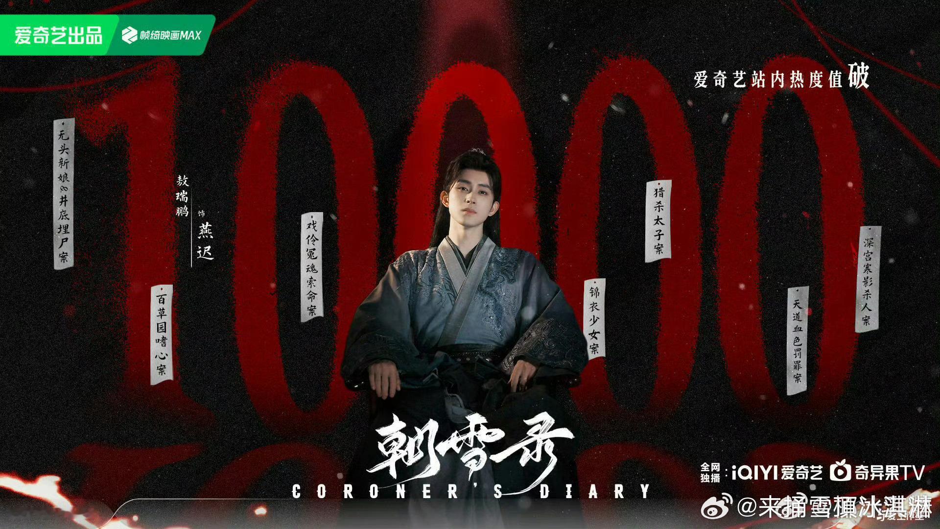 敖瑞鹏第一部破万剧敖瑞鹏首部破万男主剧 ​可以 ​​​