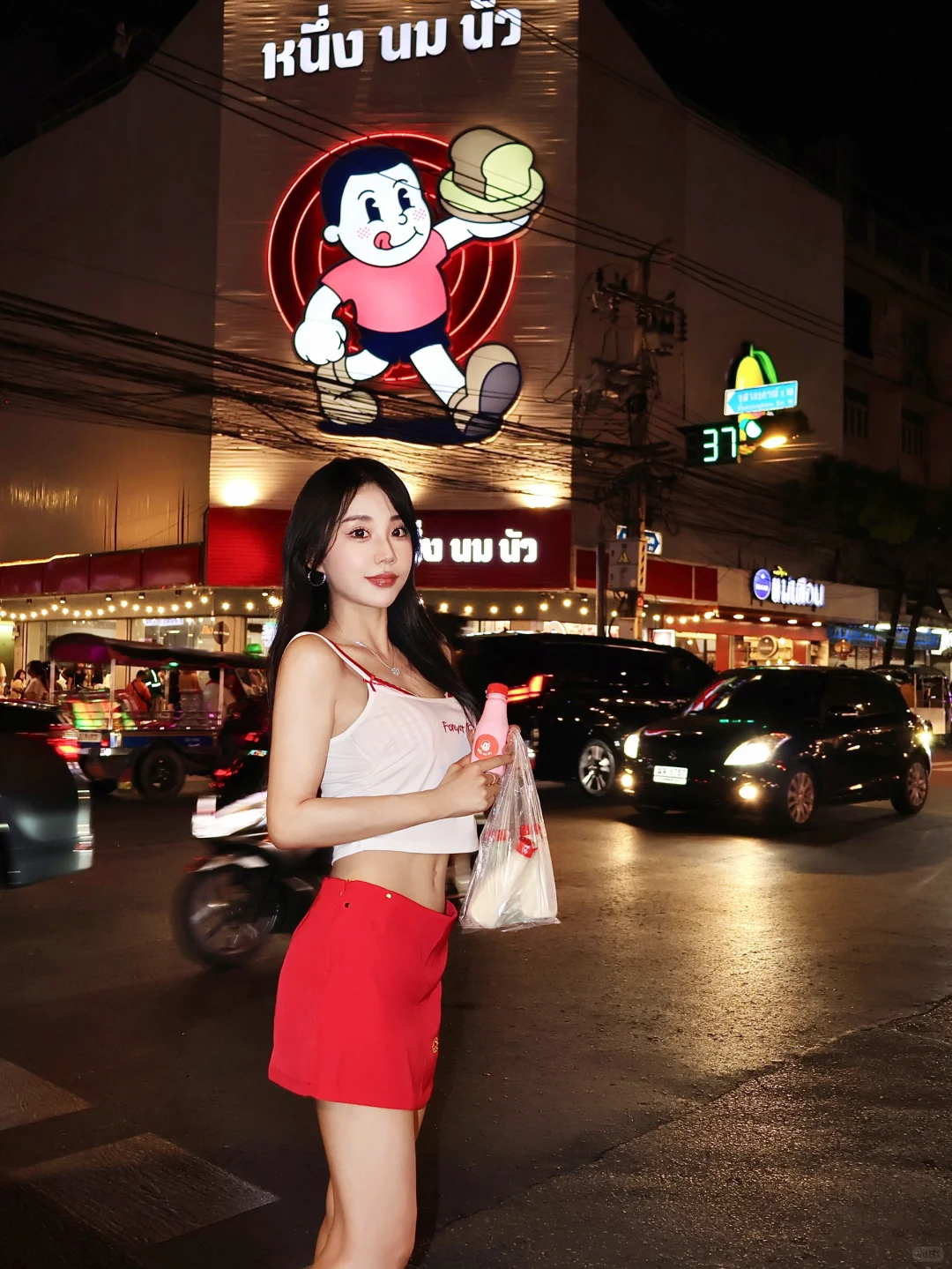 In Bangkok🥛牛奶小子太好喝辣❤️