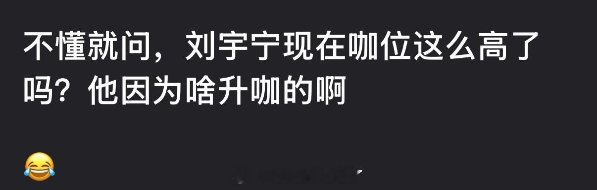 刘宇宁是因为什么升咖的？ 