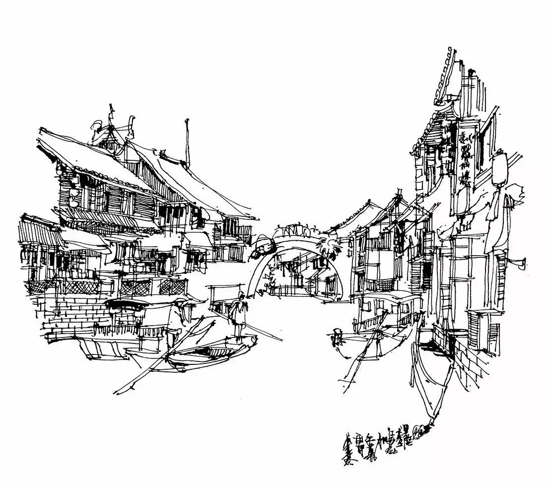 钢笔画(三) | 夏克梁 ​​​