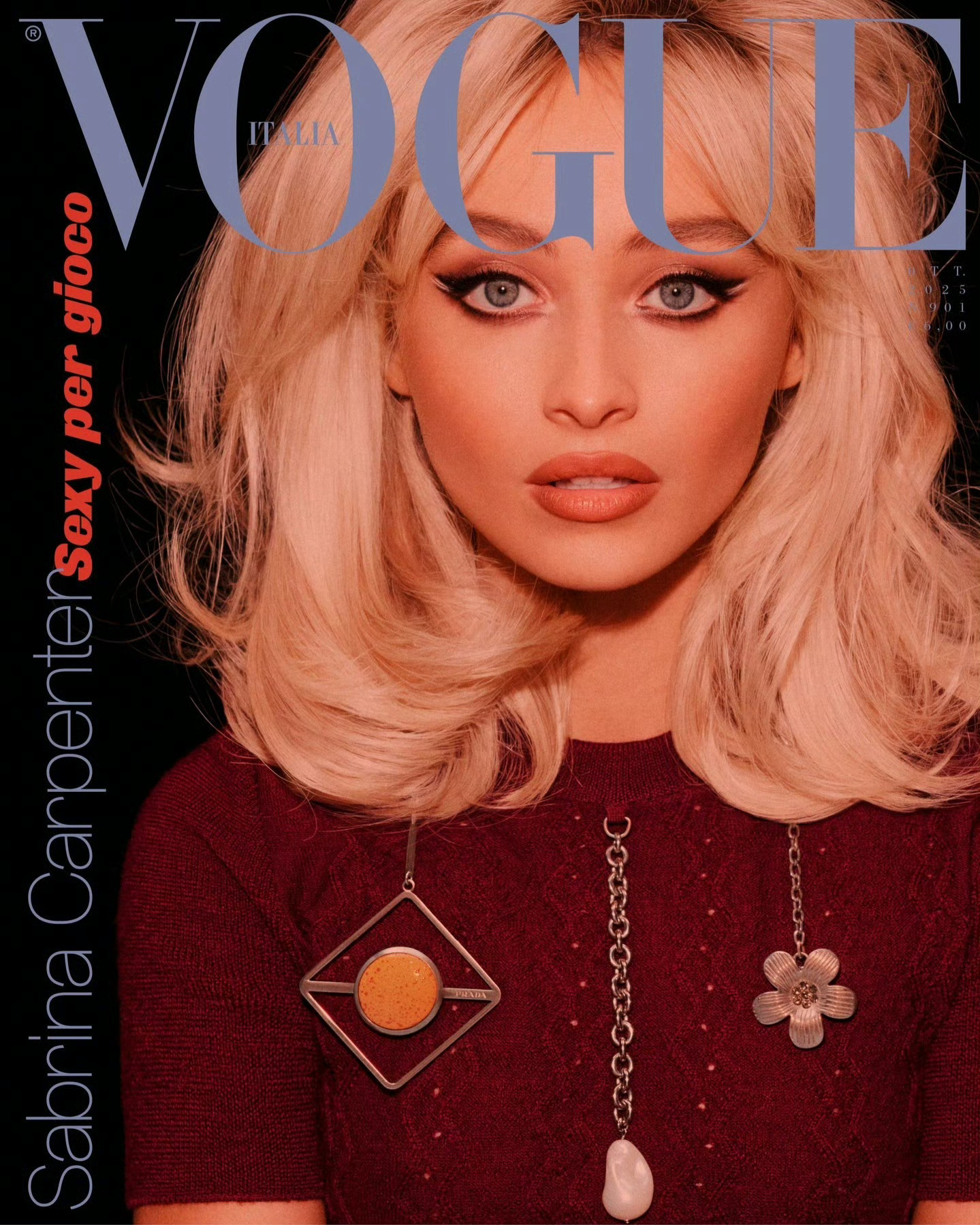Sabrina Carpenter x Vogue Italia October