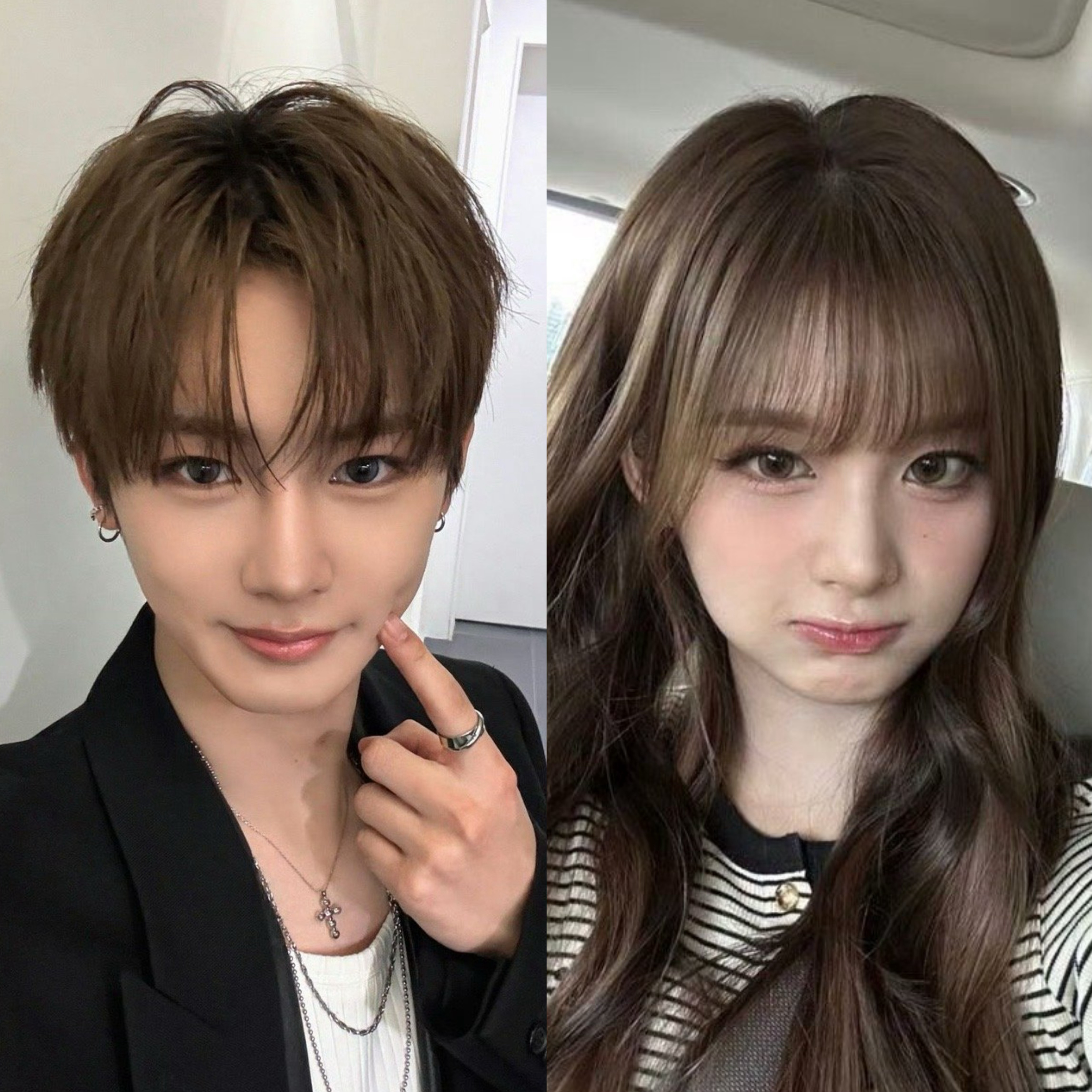 韩网热议 周安信和雪允长得一模一样啊 六颜一候选人和五颜一候选人男帅女美[求关注