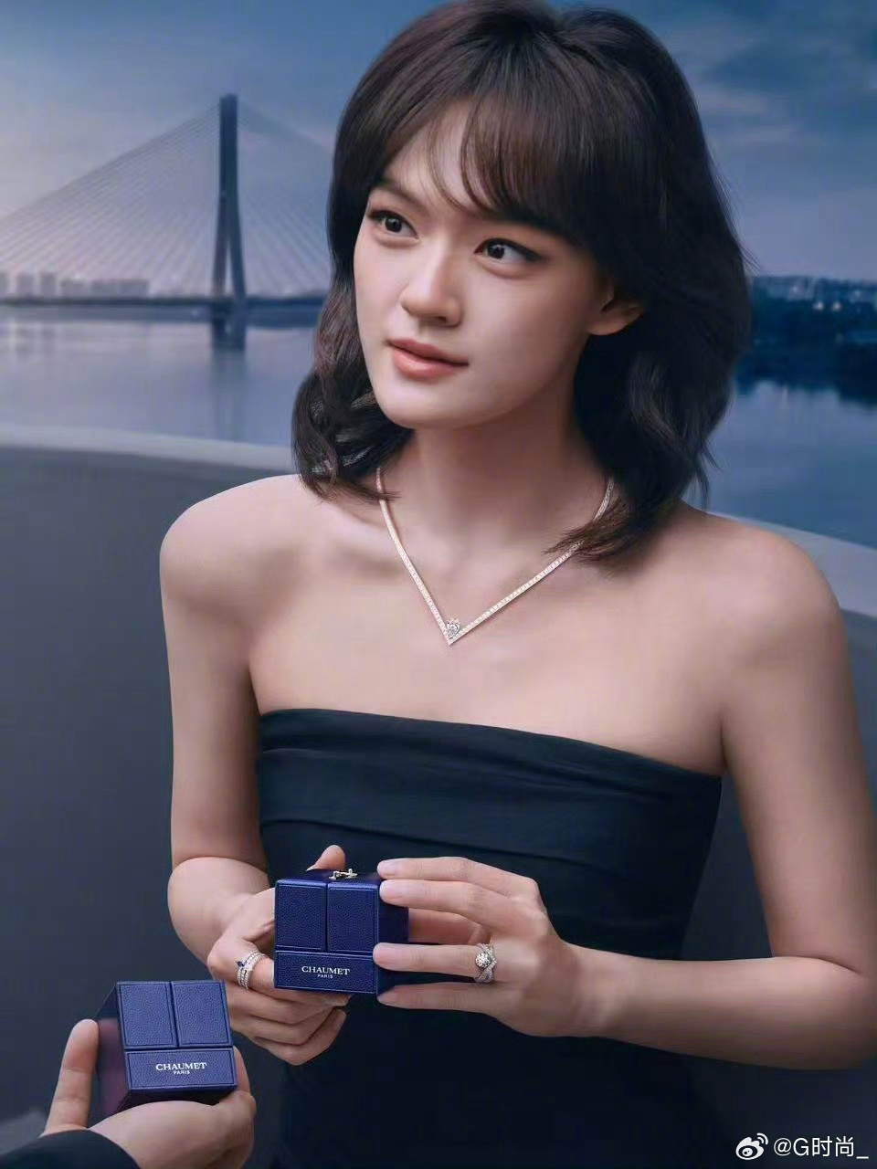 文淇 × CHAUMET尚美七夕大片!清冷灵动气质邂逅传世珠宝匠心，光影流转间诉
