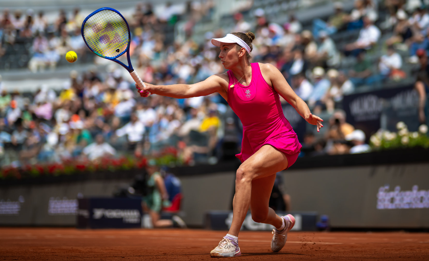 梅尔滕斯救三赛点淘汰卫冕冠军💥WTA1000罗马站第三轮，21号种子梅尔滕斯在