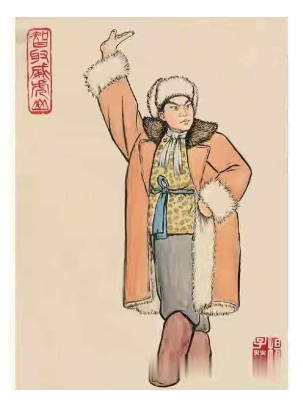 样板戏人物画像2