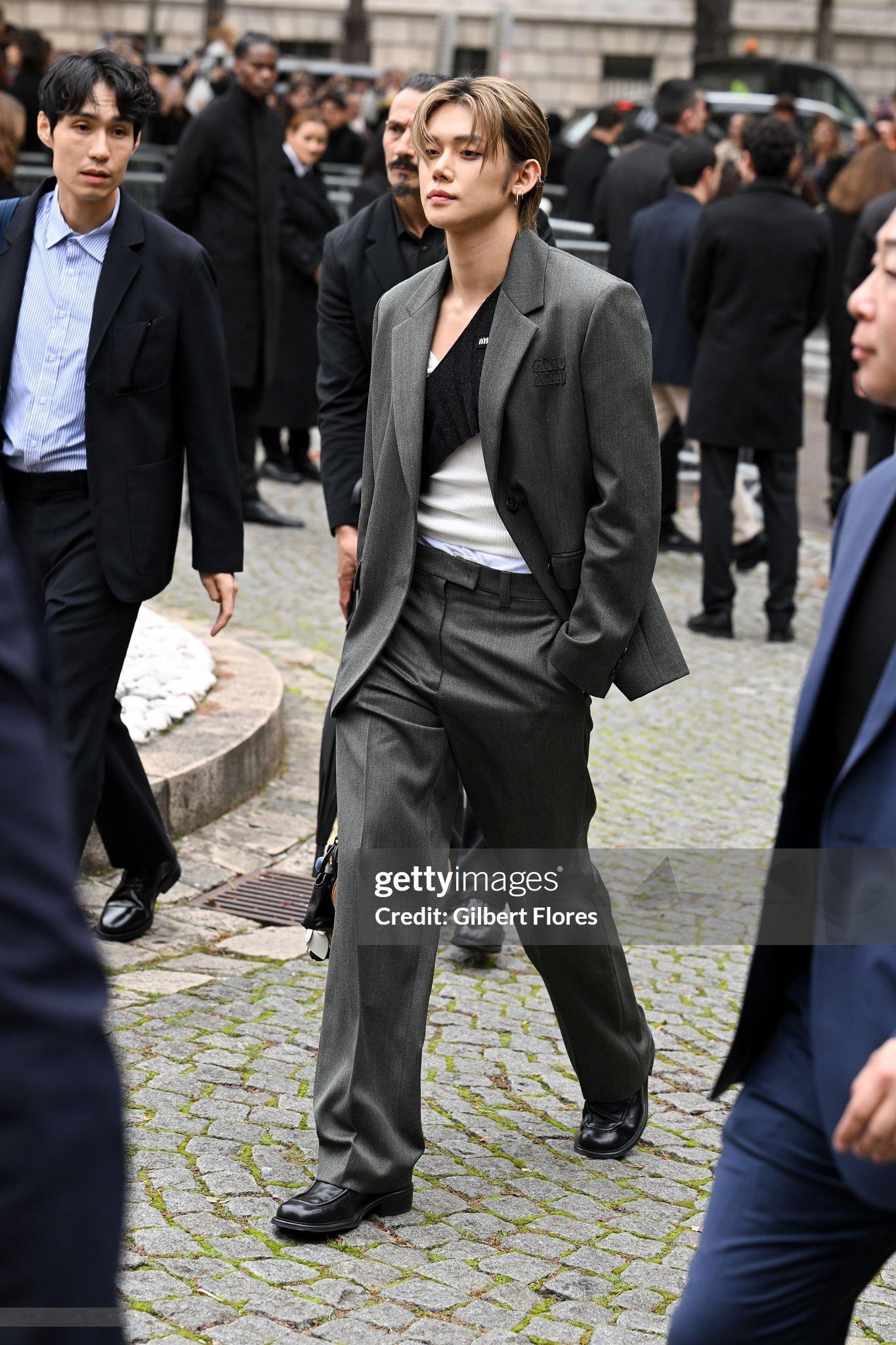 崔然竣YEONJUN出席MIU MIU 2026春夏时装秀，Gettyimage