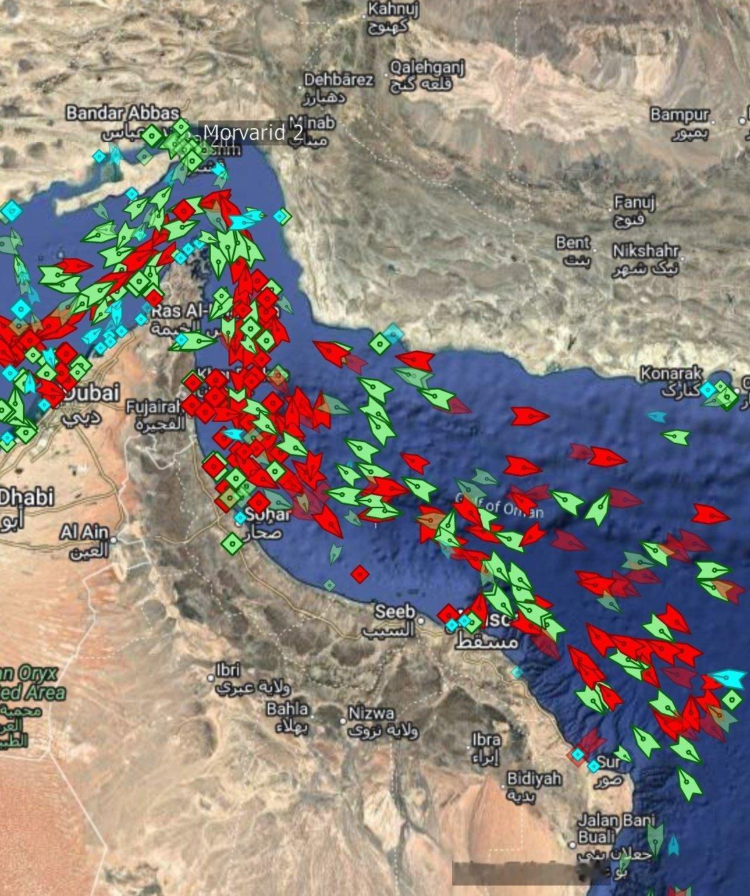 🔻美国当局发布通告，报告阿曼湾海域于当地时间 10:00 至 16:00 进行