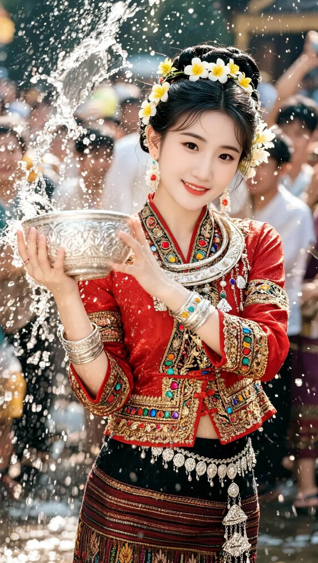 AI泼水节写真 ai创作