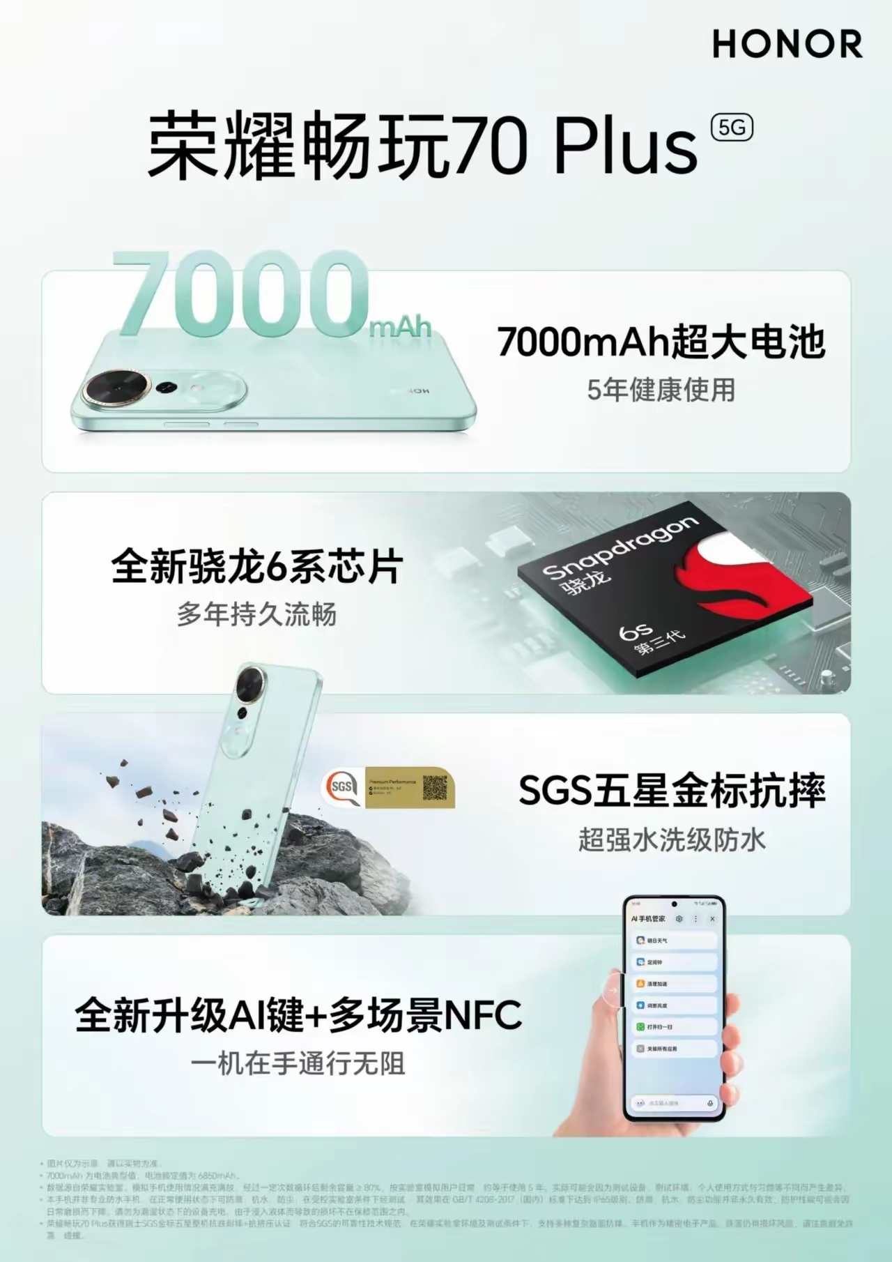 耀子又一款千元机荣耀畅玩70 Plus要来了:6.77 英寸 720p LCD 