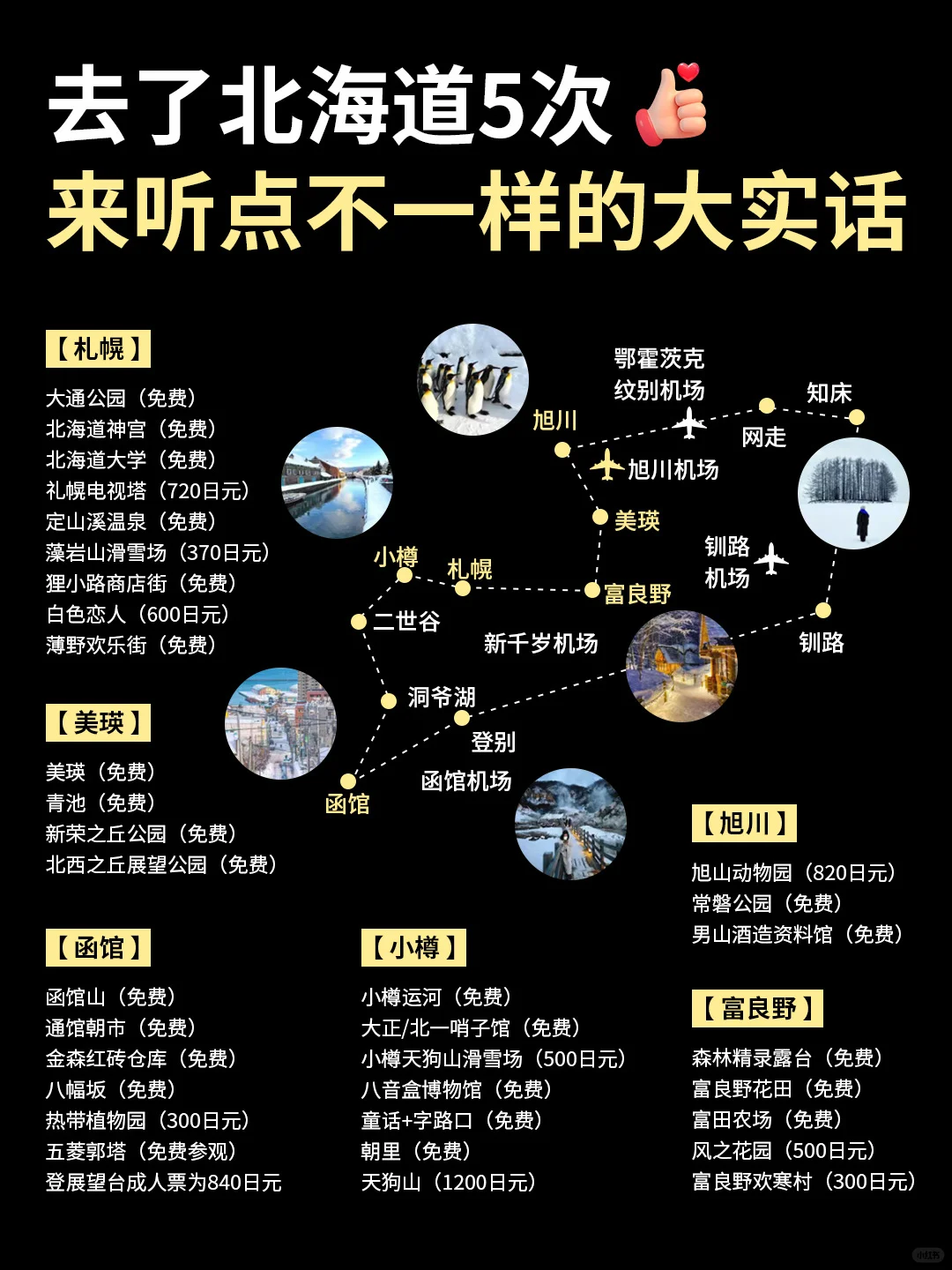 一年去5次北海道，不知当讲不当讲……