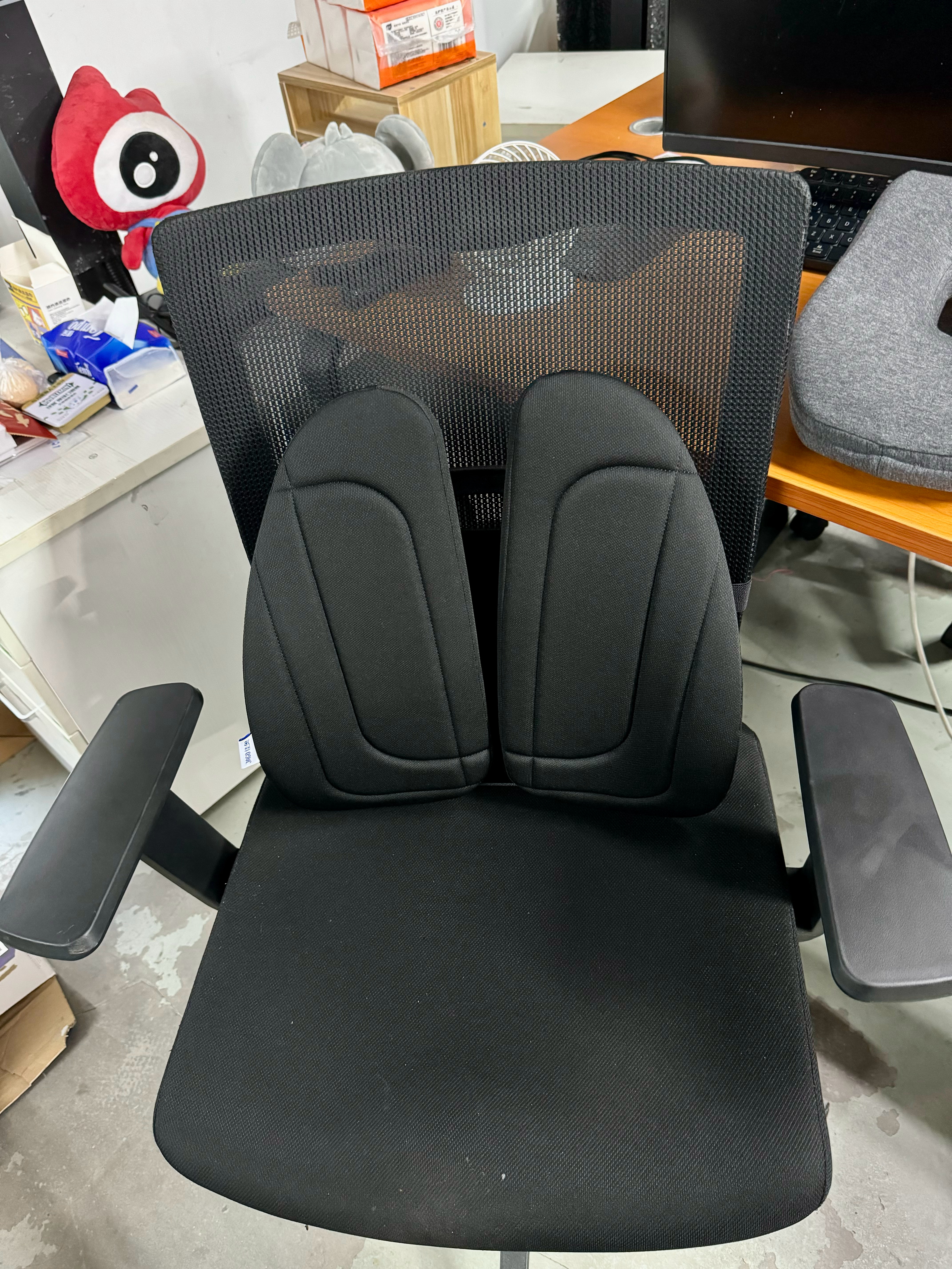 我之前在公司真的是一个能不买就不买东西的人 现在买了一个靠垫 一个趴枕 是真舒服