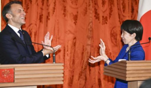 马克龙果然是变色龙，前脚刚跟日本商量着要联合起来对抗中国，刚回法国就向我们表示法