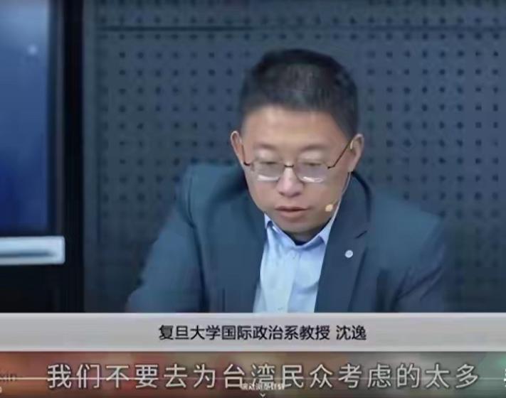 复旦大学教授沈逸批评马英九，他指出：作为政治精英，说话不负责任，政治精英的言行对