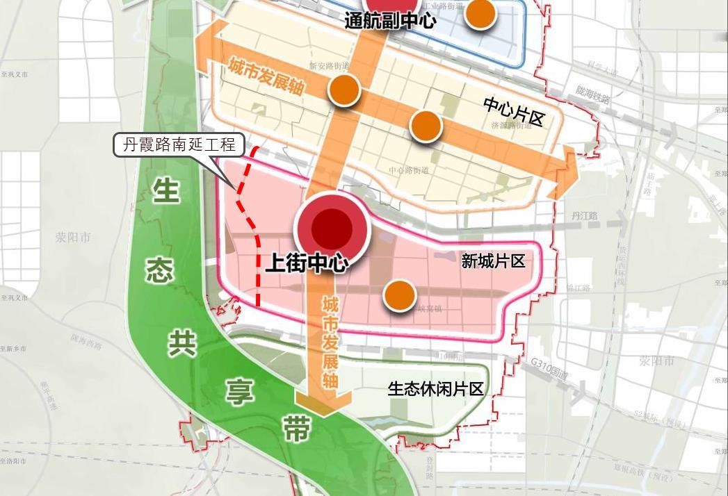 上街区这条南北次干道要迎来新进展！
从官网了解到，上街区生态新城丹霞路南延工程项