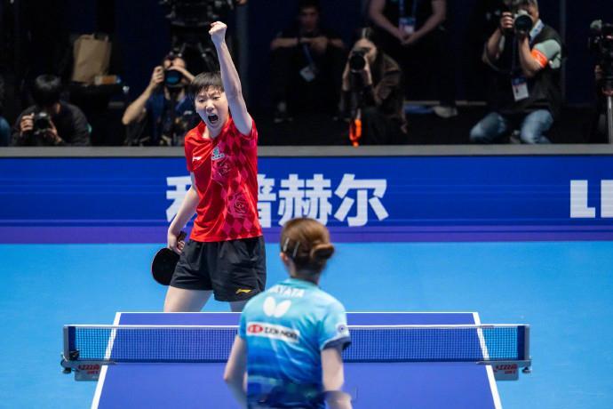 【王曼昱反超孙颖莎登顶女单世界第一】王曼昱反超孙颖莎2026年9月14日，国际乒