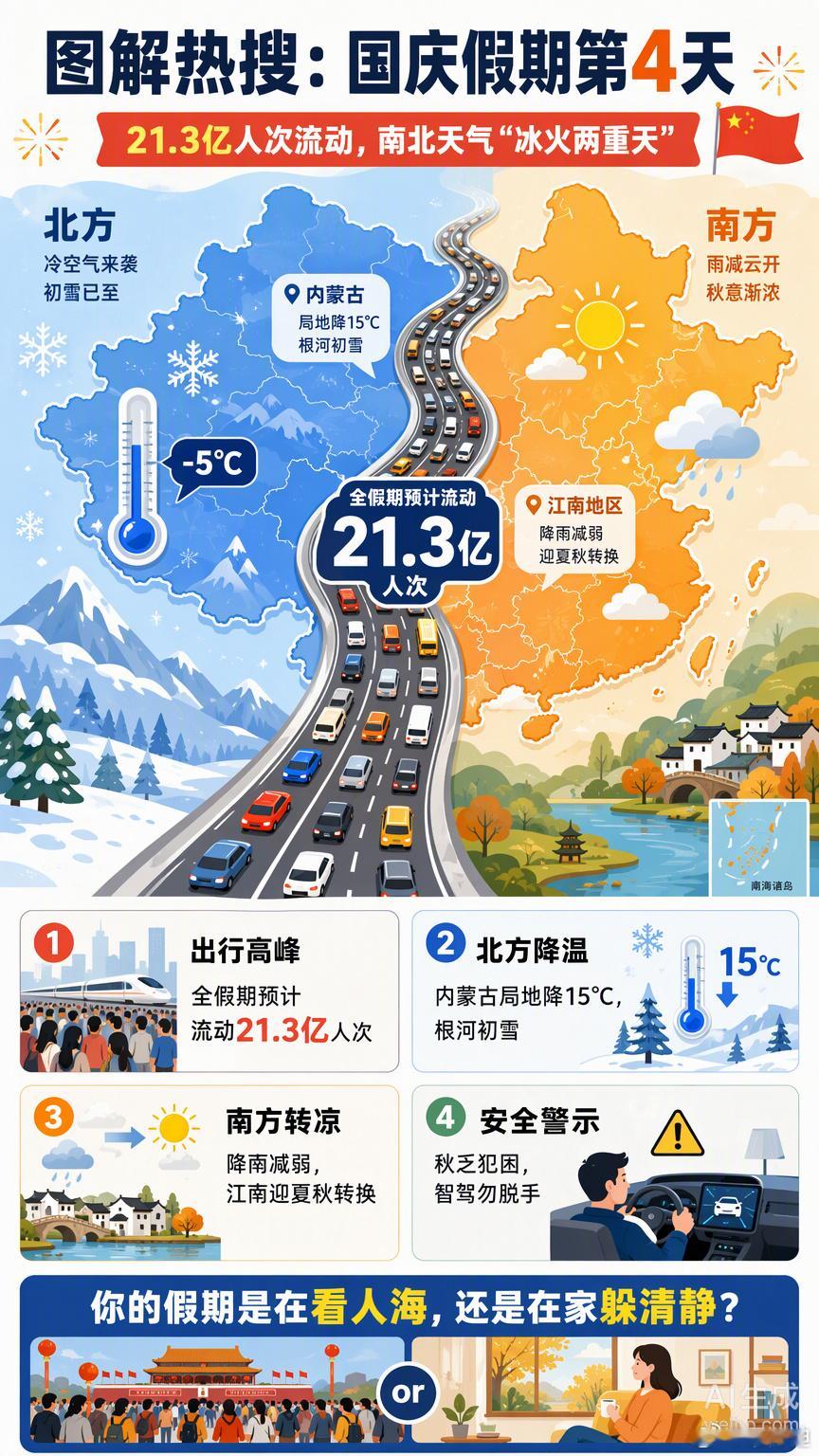 假期高速上最危险的，不是堵车，是“放心”。有人开着智驾在高速上睡着，这种把命交给